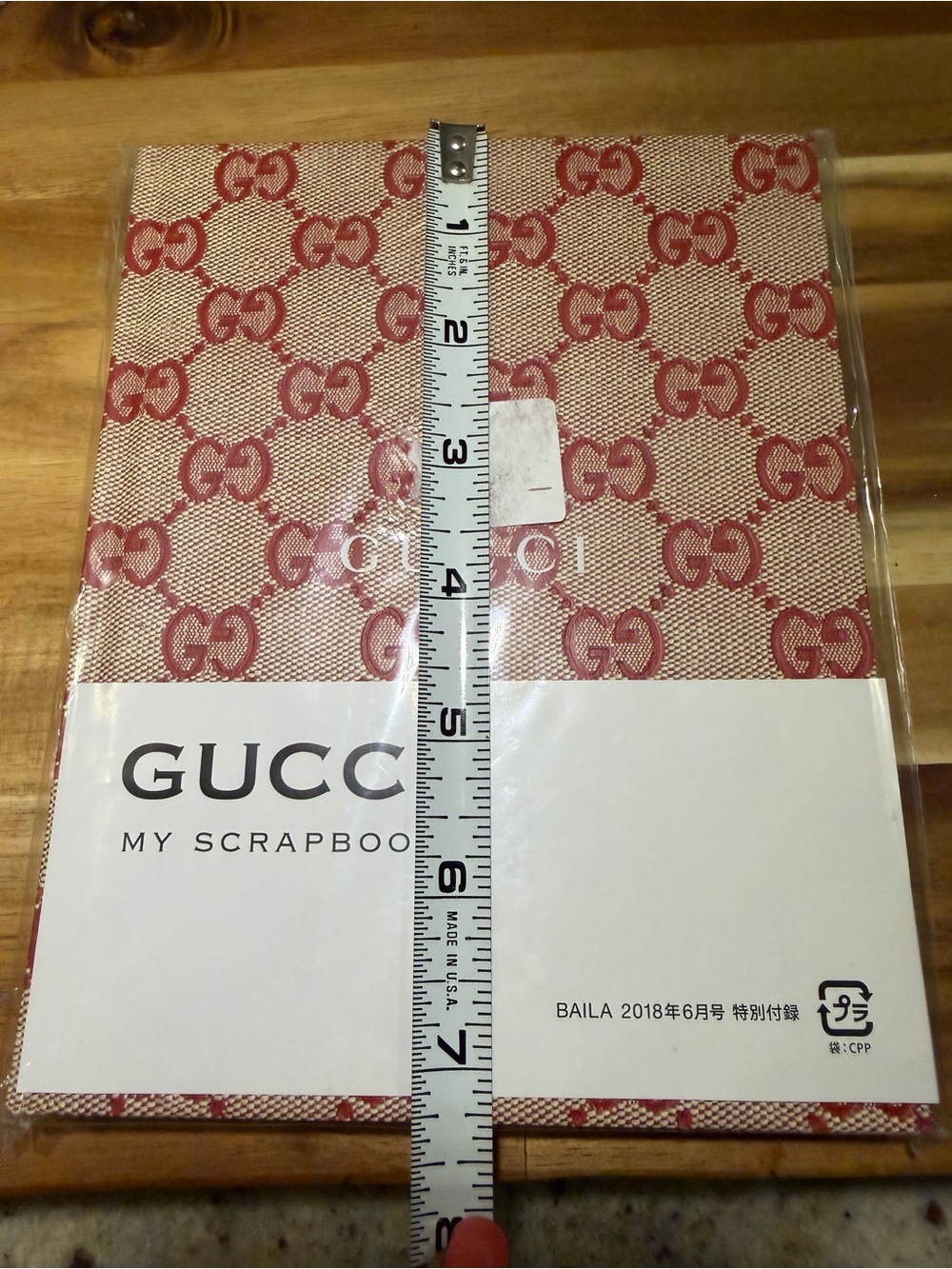 Gucci Beige Canvas with Red GG Monogram Notebook - Picture 15 of 15